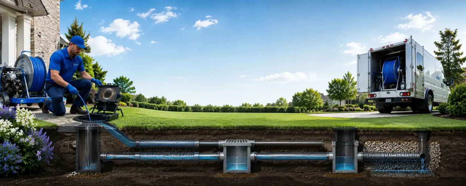 Outdoor drain cleaning information for Bumpass, VA